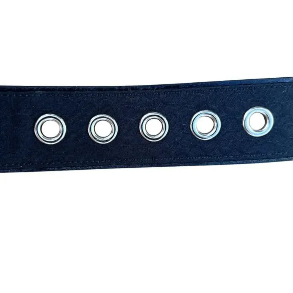 Coach belt women's small all over‎ logo fabric NWT black harness